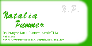 natalia pummer business card